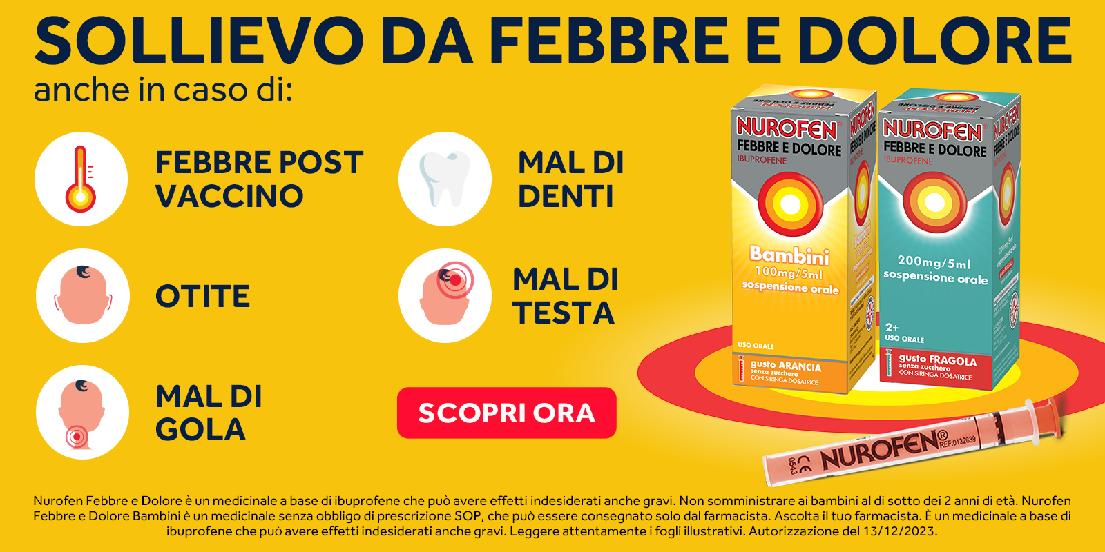 Nurofen Febbre e Dolore Ibuprofene